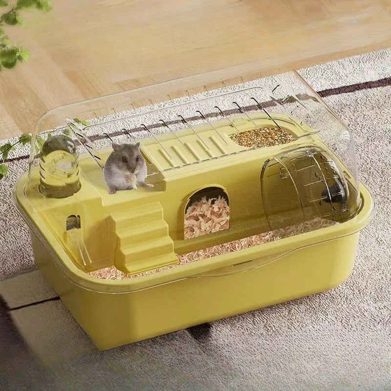 Cage Hamster Anti-Morsure avec Couvercle Ouvrant