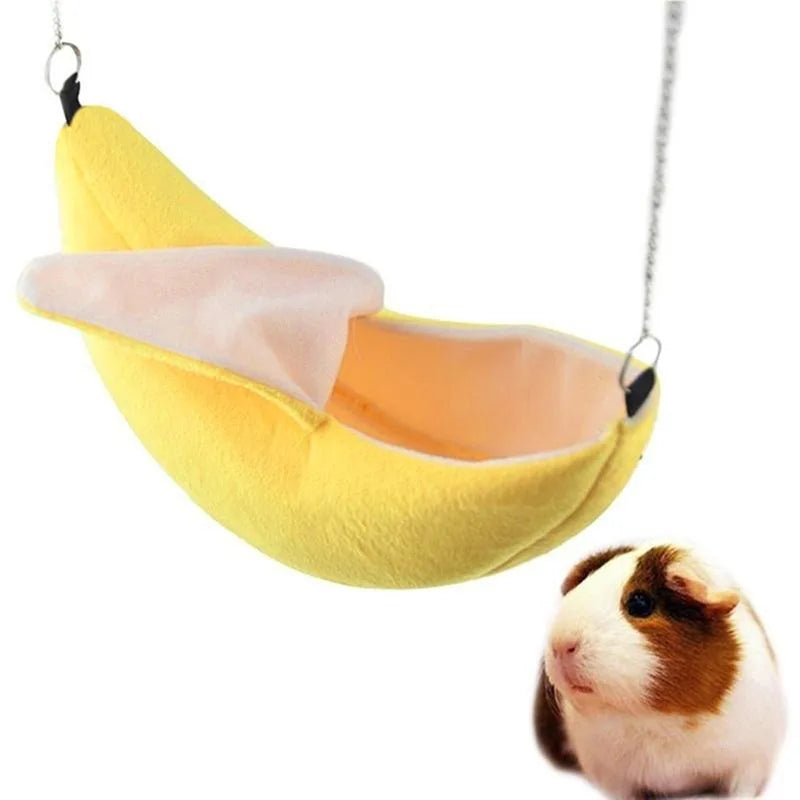 Hamac Nid Suspendu Doux pour Hamster – Lit Chaud 4-en-1