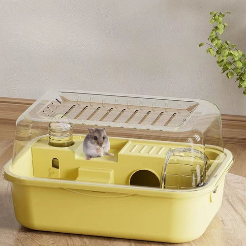 Cage Hamster Anti-Morsure avec Couvercle Ouvrant