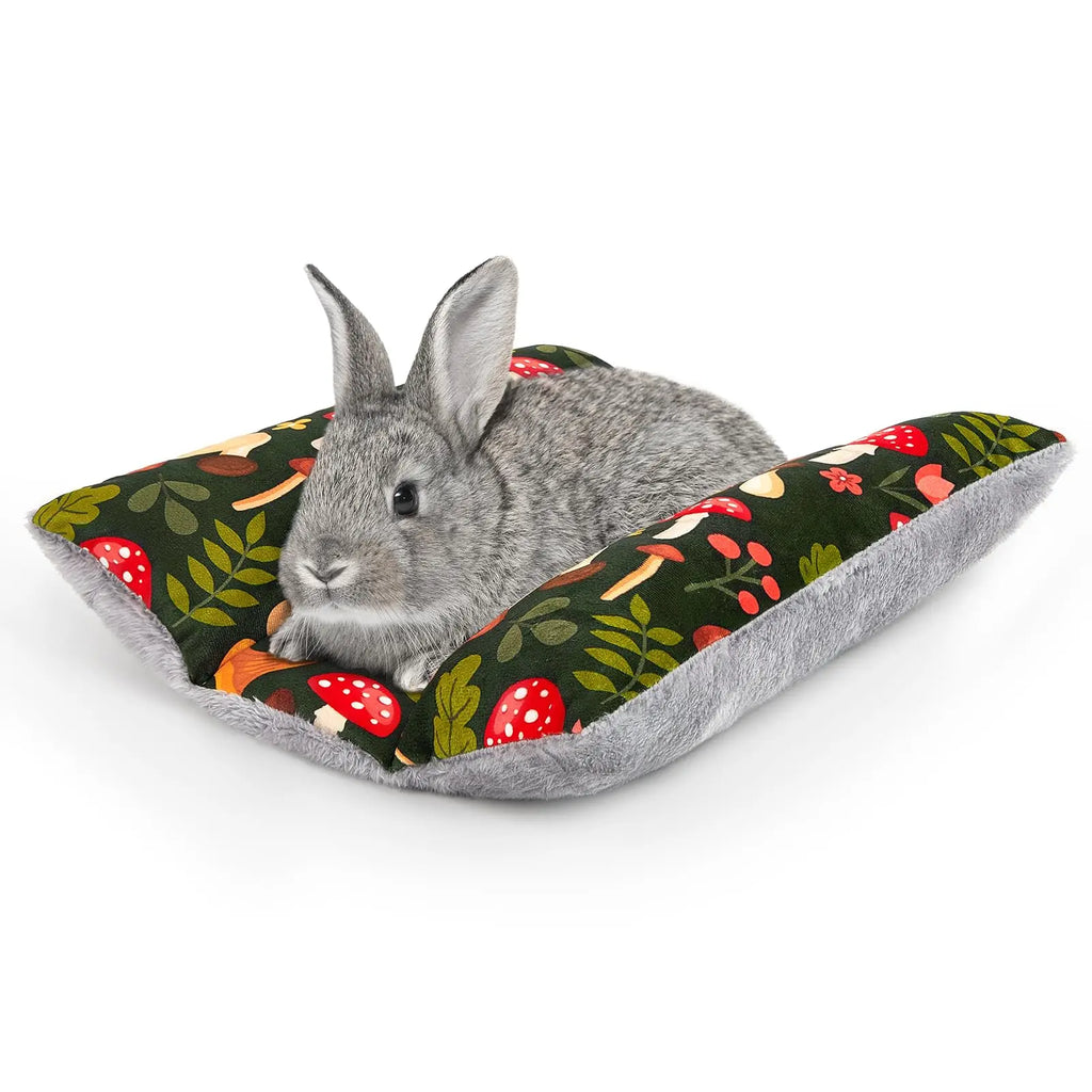 Tapis-Lit Lavable Double Face pour Lapin – Coussin Moelleux & Facile d'Entretien