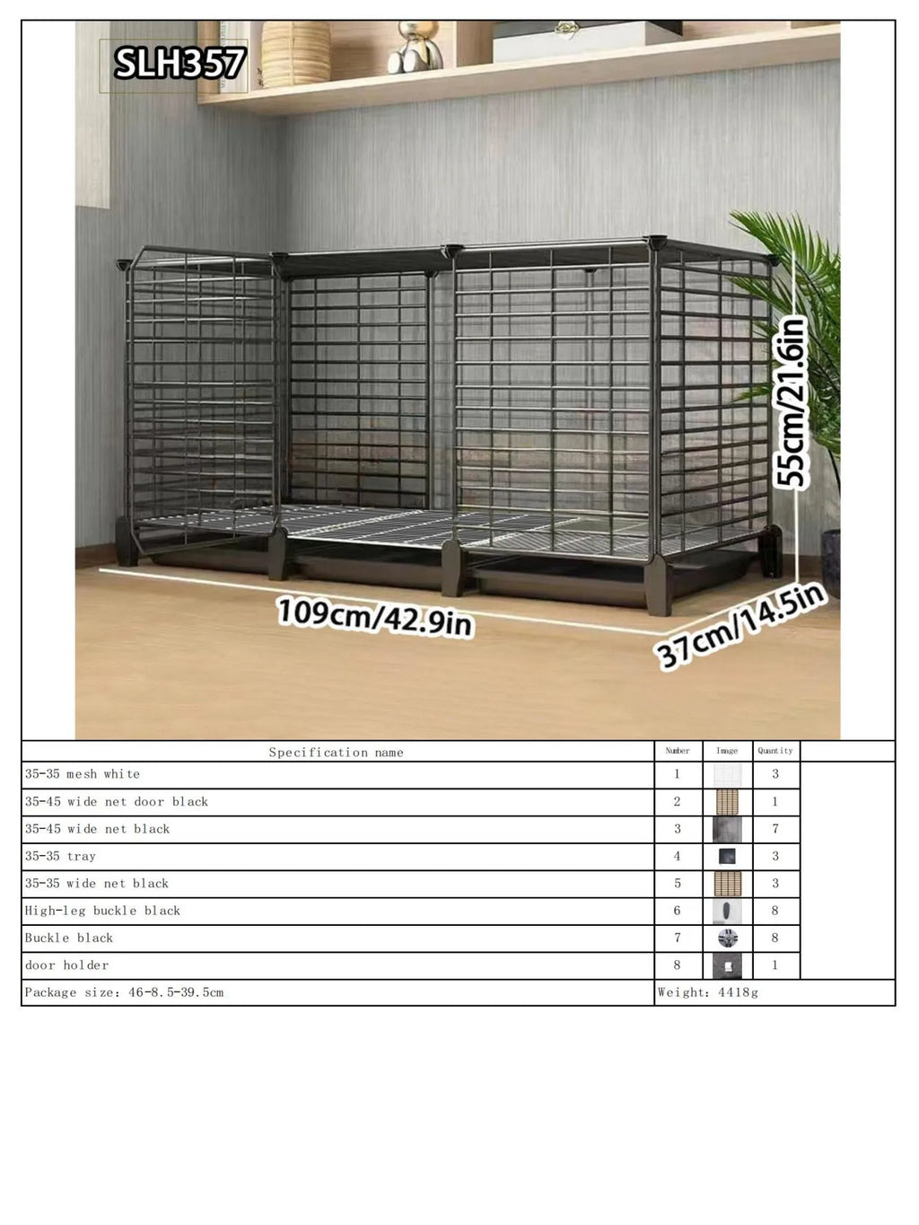 Grande Cage Lapin Intérieure