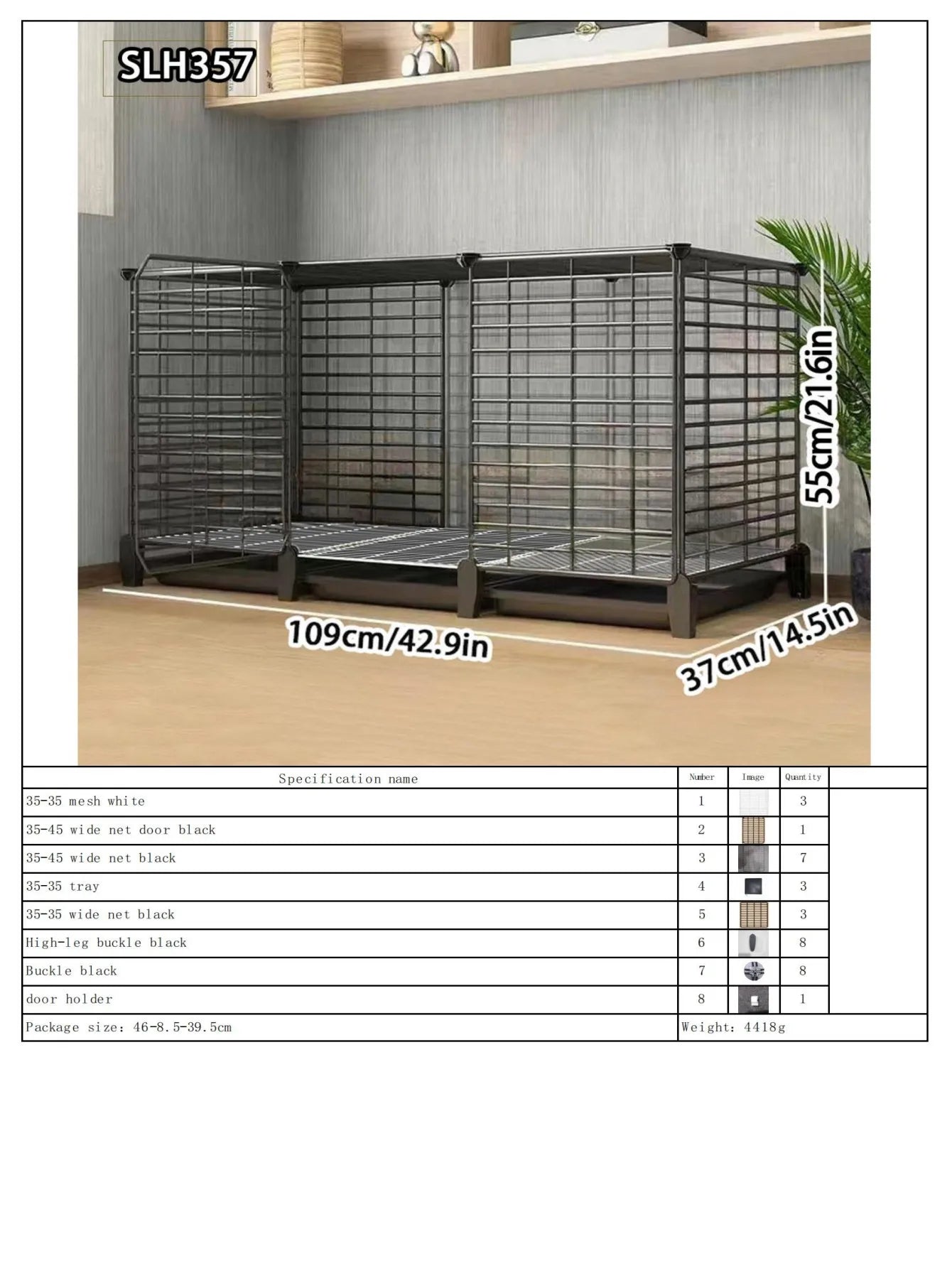 Grande Cage Lapin Intérieure