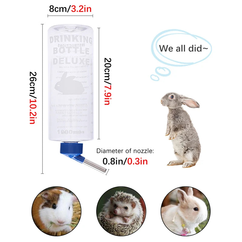 Distributeur d'Eau 1000ml pour lapins