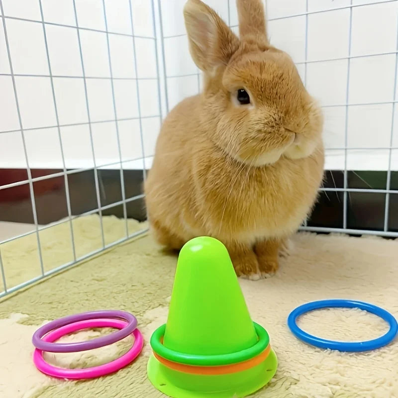 Jouet en forme de cornet de glace pour lapins – anti-ennui et anti-stress