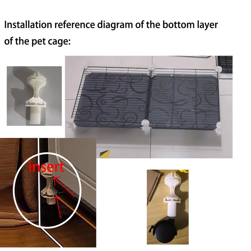Cage Lapin Villa avec Espace de Vie Séparé