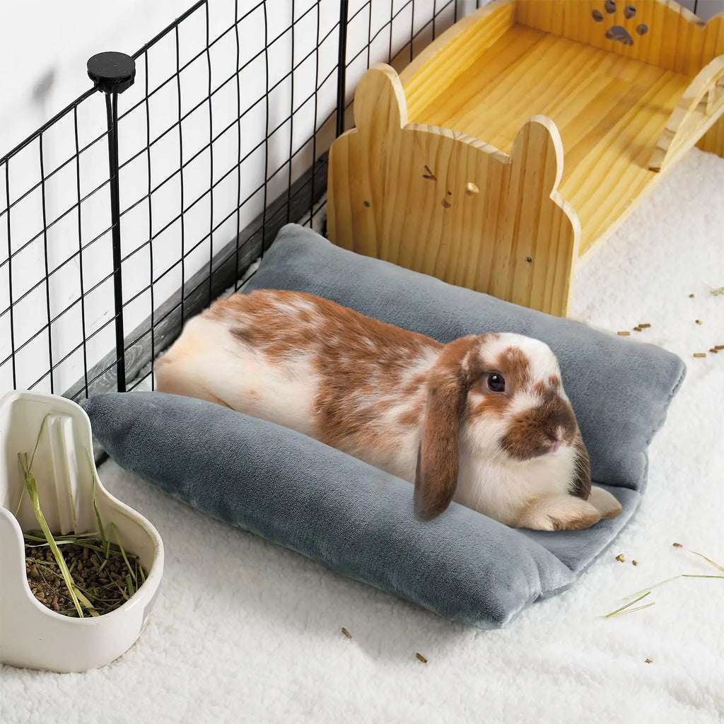 Concave en Peluche pour Lapin – Coussin Enveloppant & Moelleux