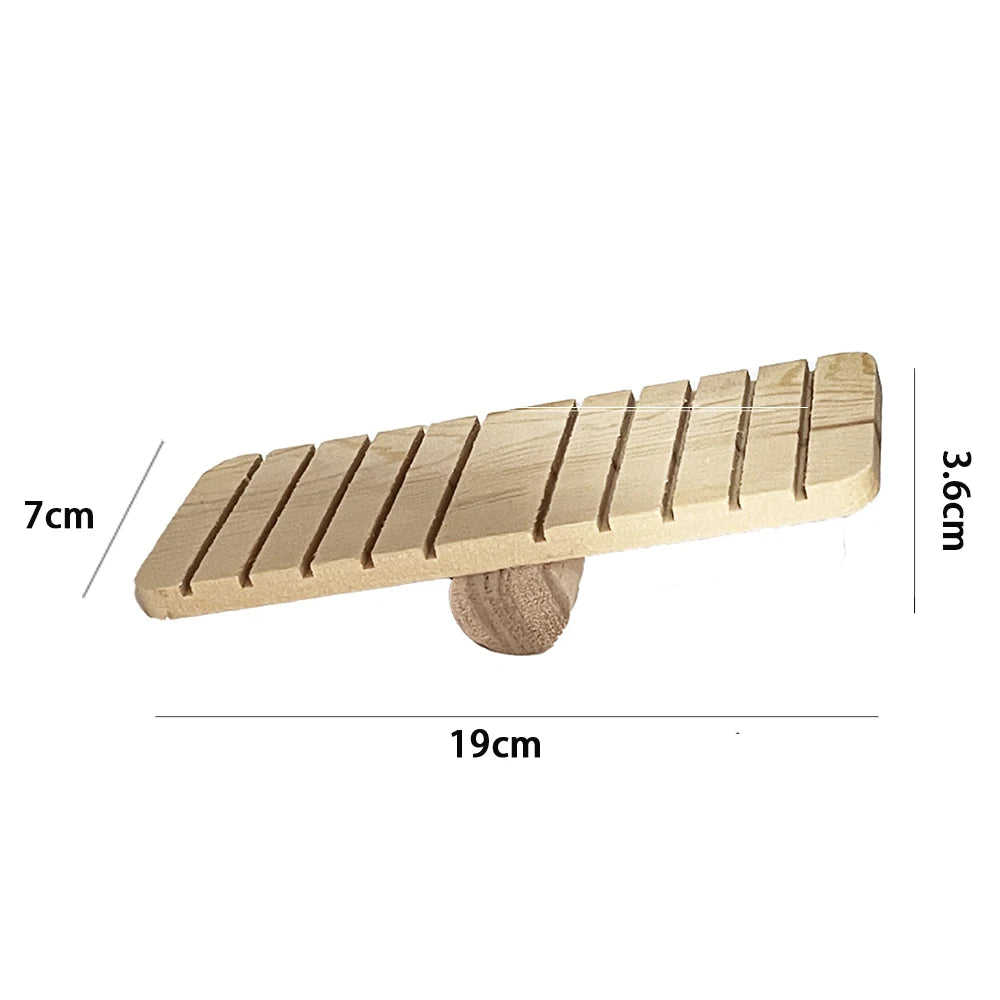 Set de jouets en bois naturel pour hamsters, lapins, oiseaux et cochons d'Inde – 11 variantes