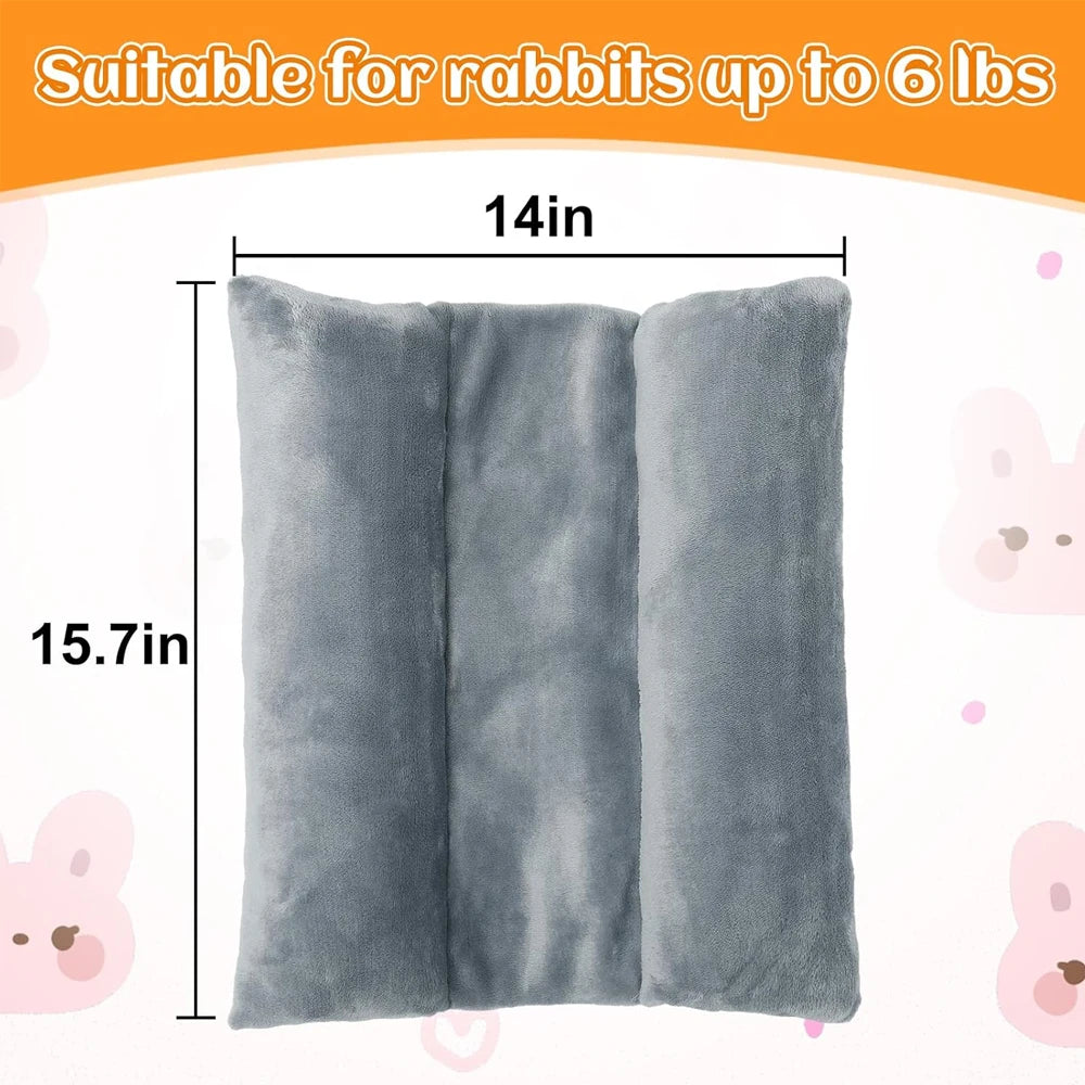 Concave en Peluche pour Lapin – Coussin Enveloppant & Moelleux