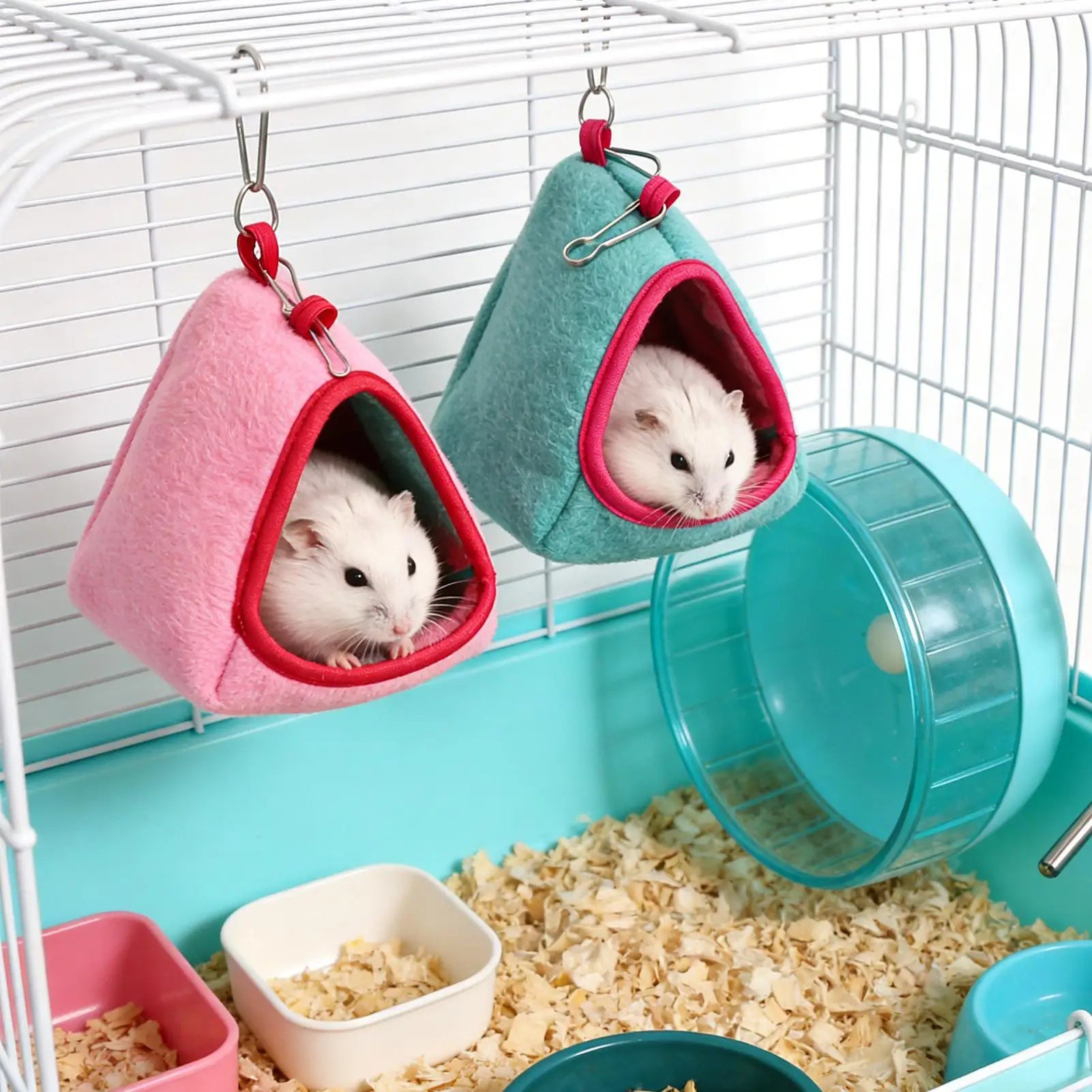 Nid Suspendu Chaud pour Hamster – Maison Résistante aux Griffures & Hamac Cosy