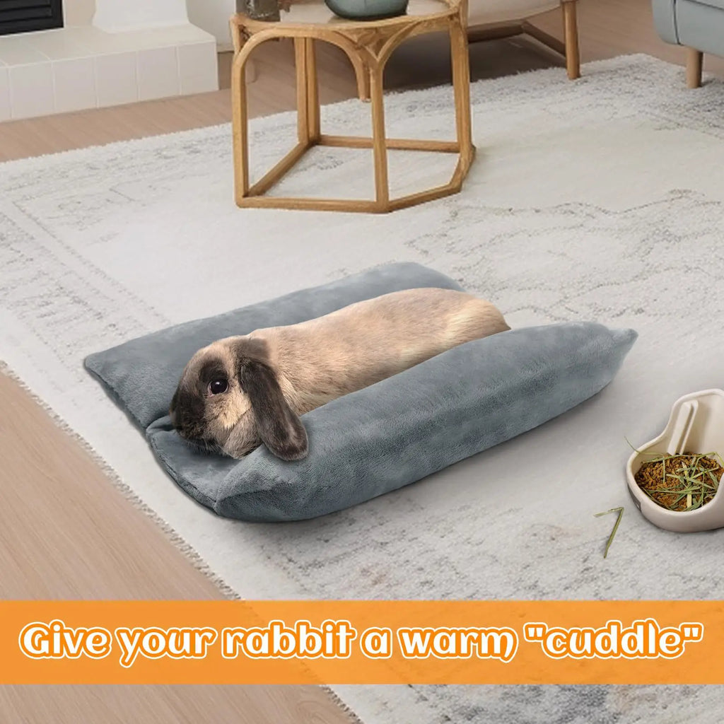 Concave en Peluche pour Lapin – Coussin Enveloppant & Moelleux