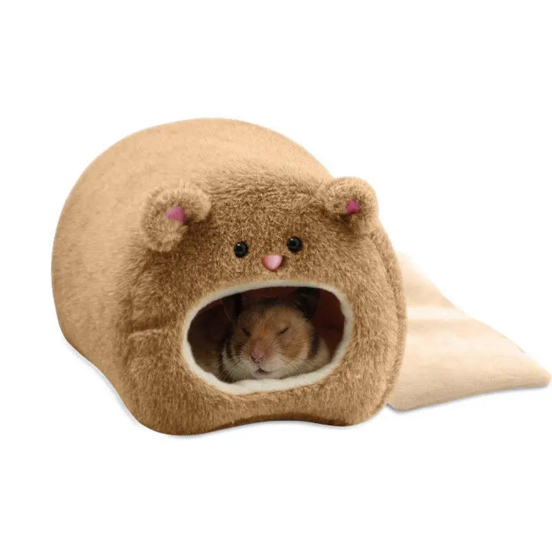 Hamac Nid Suspendu Doux pour Hamster – Lit Chaud 4-en-1