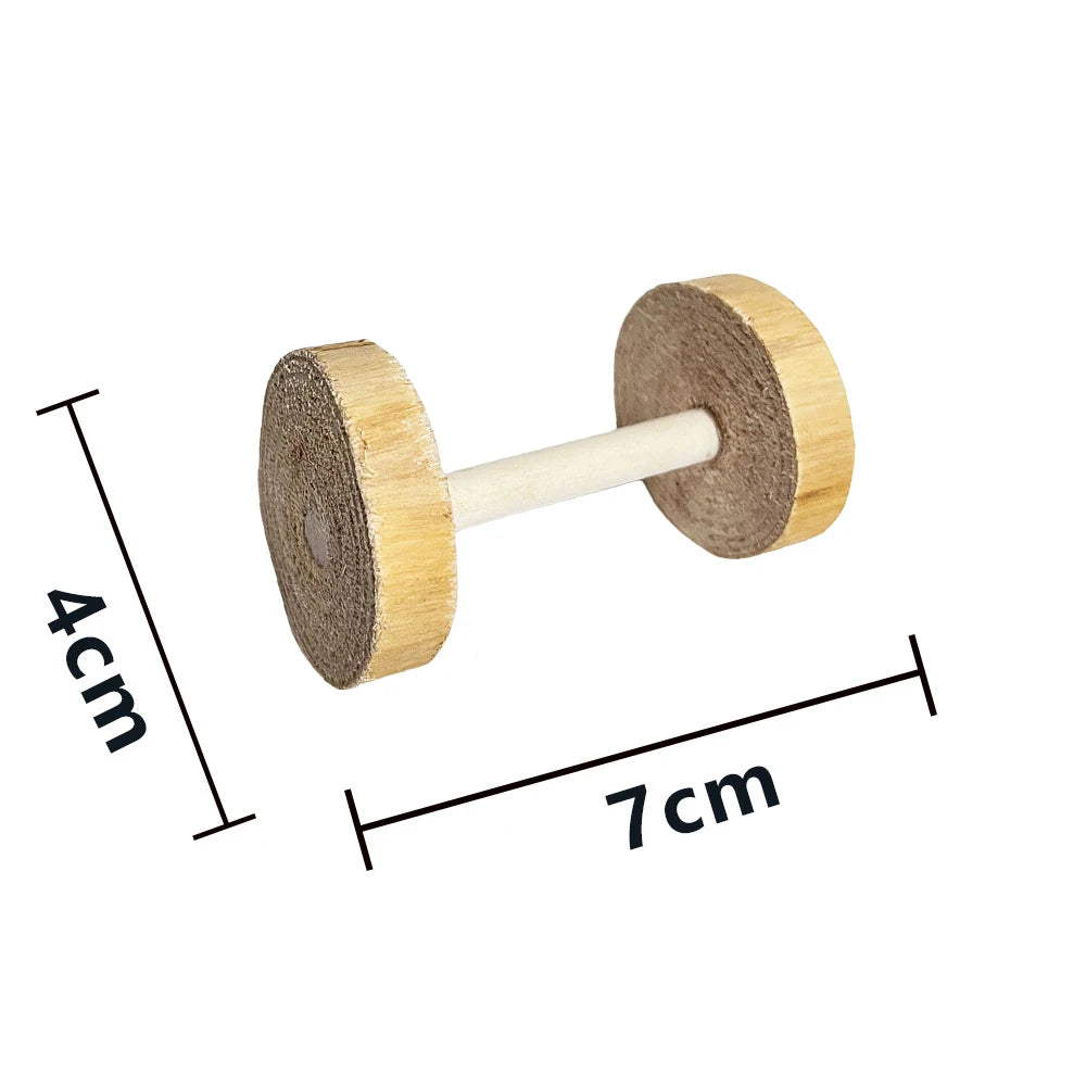 Set de jouets en bois naturel pour hamsters, lapins, oiseaux et cochons d'Inde – 11 variantes