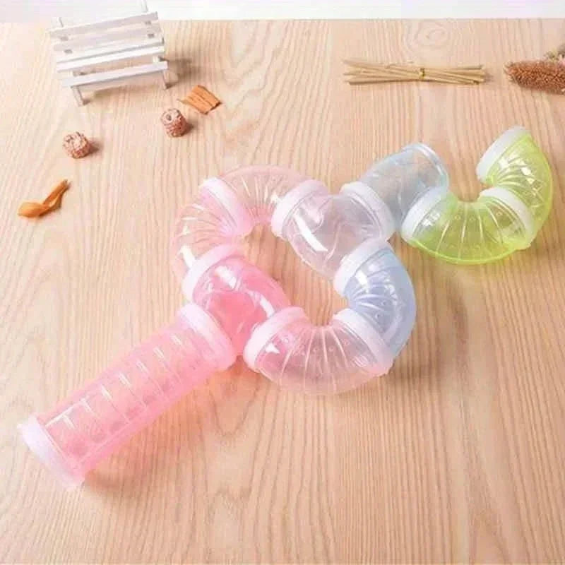 Système de tubes modulables pour hamsters dorés – salle de bain extérieure incluse