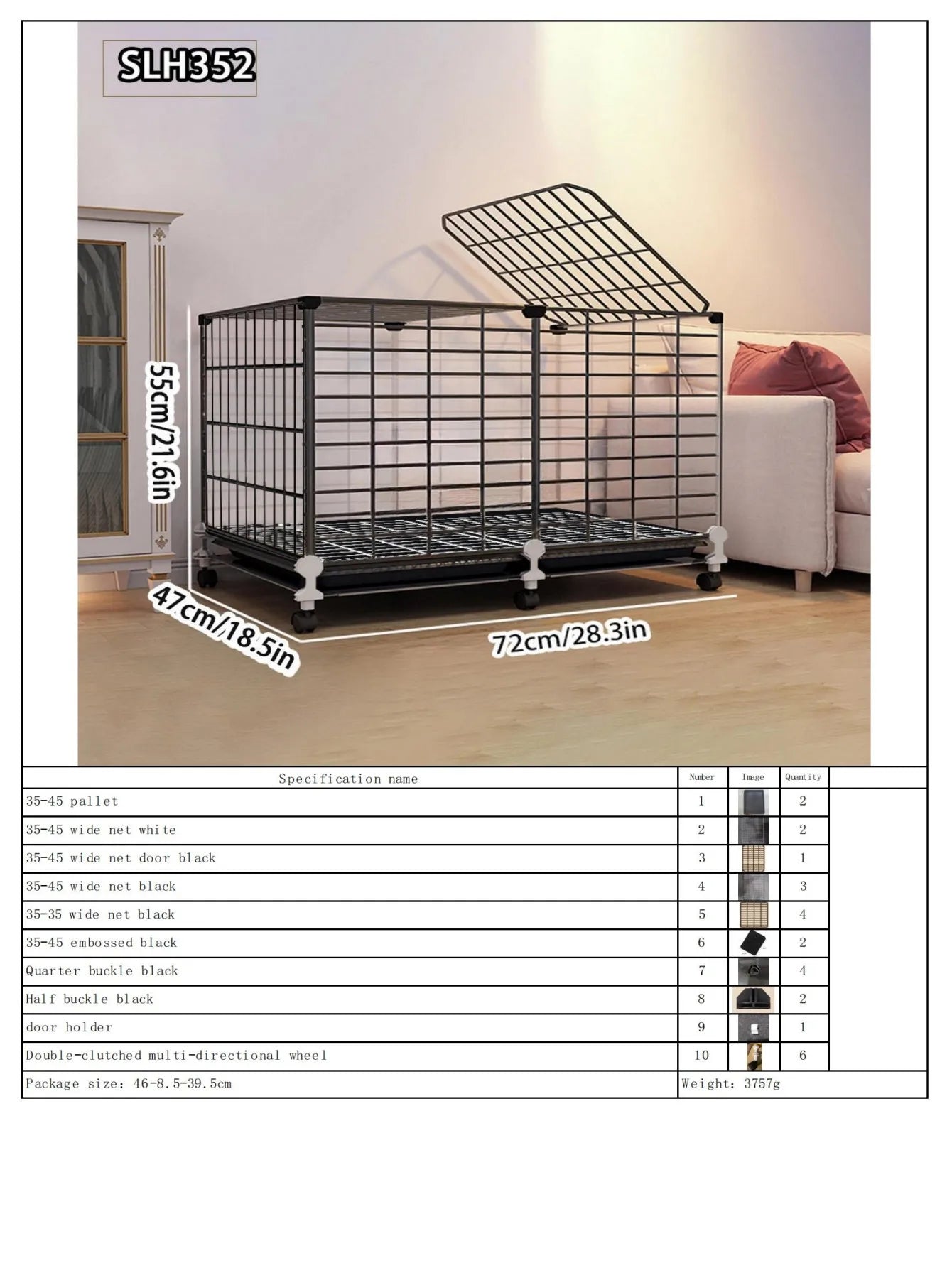 Grande Cage Lapin Intérieure