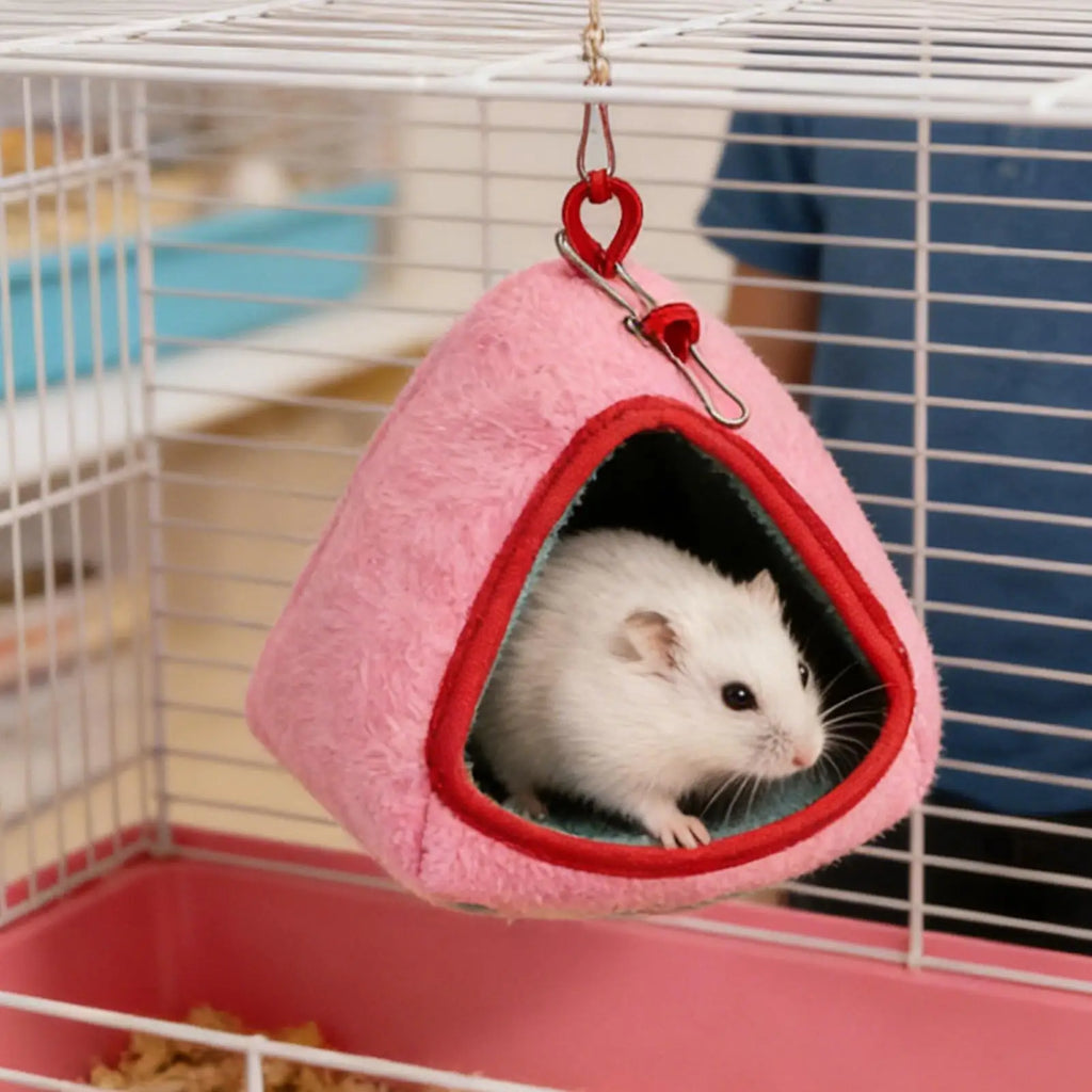 Nid Suspendu Chaud pour Hamster – Maison Résistante aux Griffures & Hamac Cosy