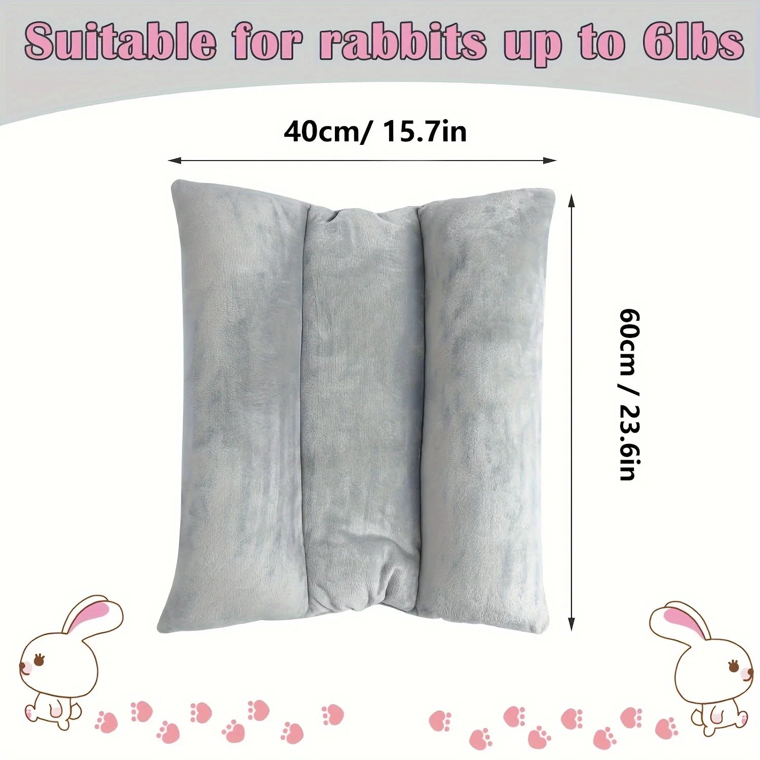 Lit Épais en Peluche pour Lapin