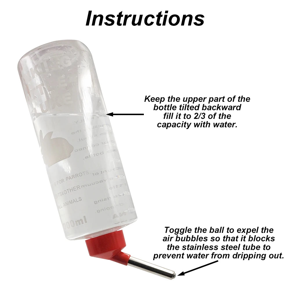 Distributeur d'Eau 1000ml pour lapins