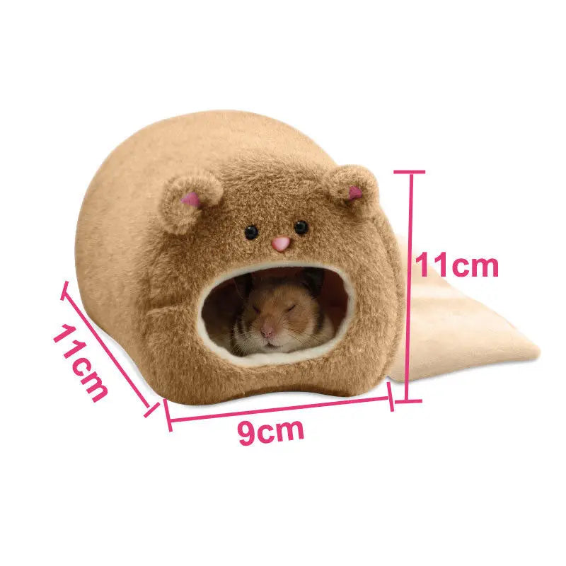 Hamac Nid Suspendu Doux pour Hamster – Lit Chaud 4-en-1