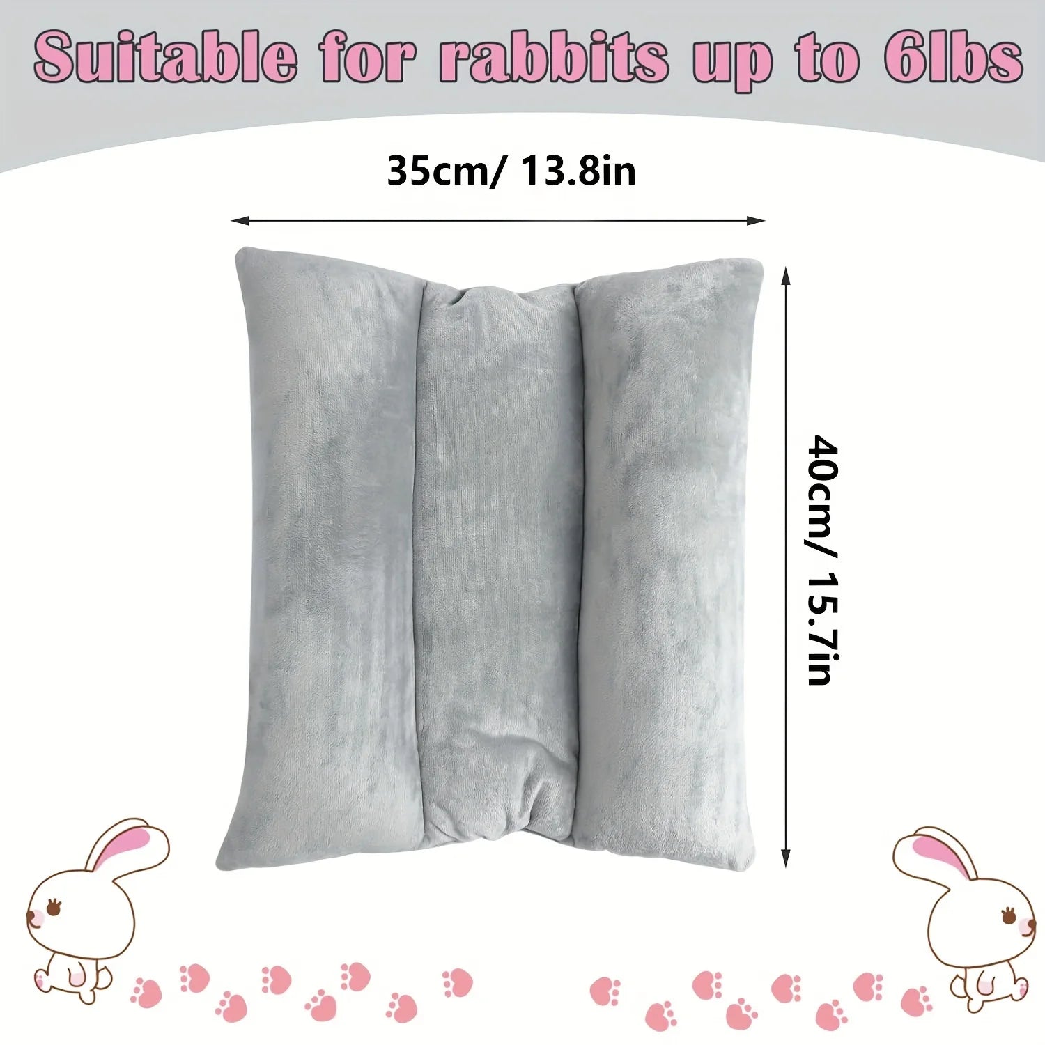 Lit Épais en Peluche pour Lapin