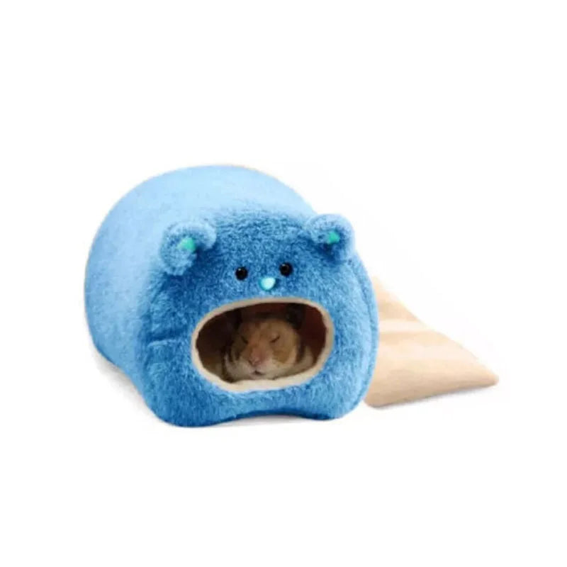 Hamac Nid Suspendu Doux pour Hamster – Lit Chaud 4-en-1