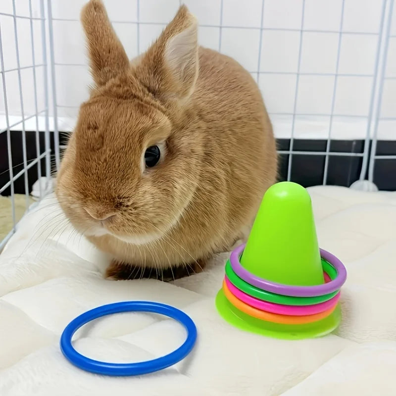 Jouet en forme de cornet de glace pour lapins – anti-ennui et anti-stress