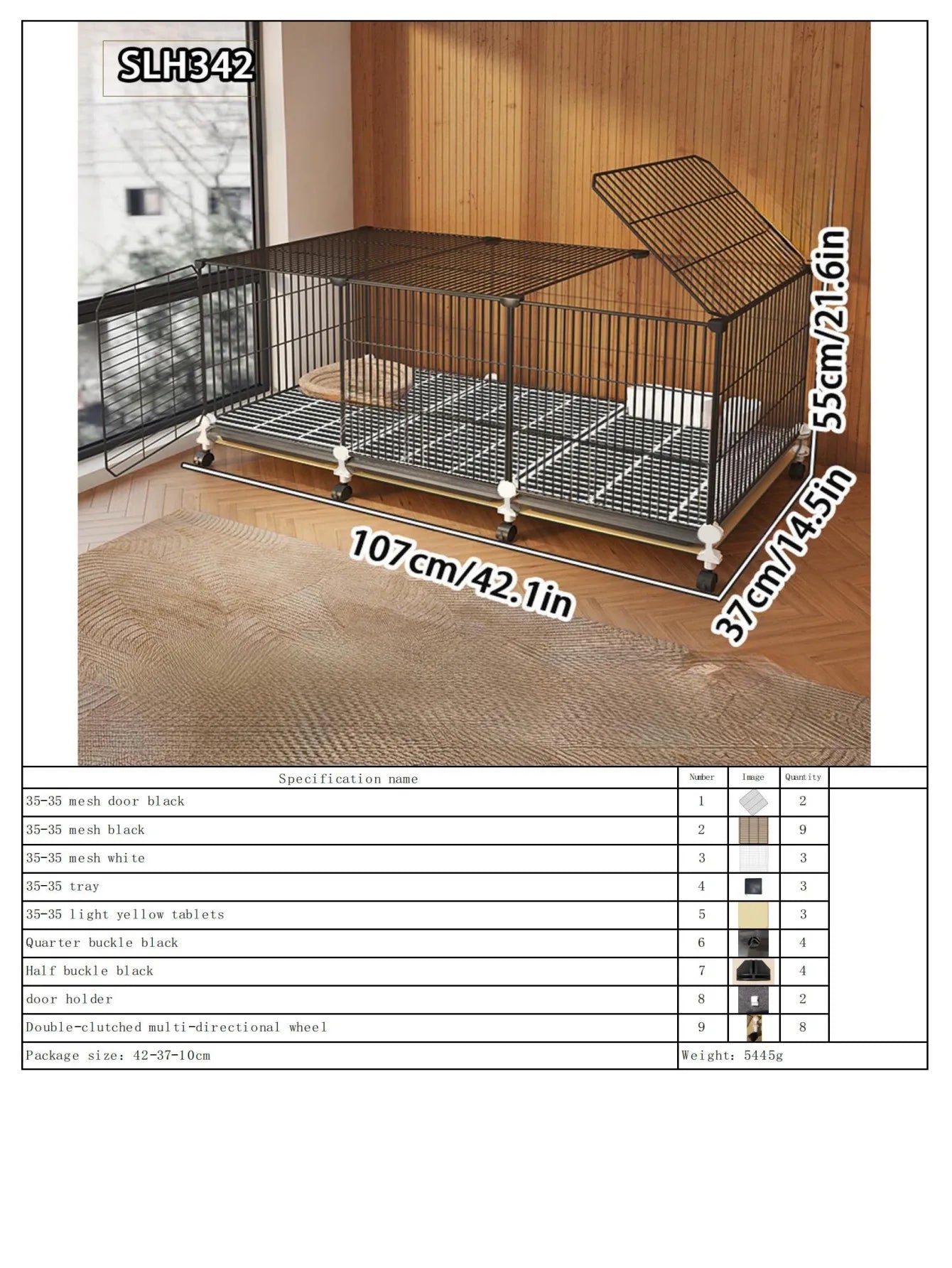 Grande Cage Lapin Intérieure