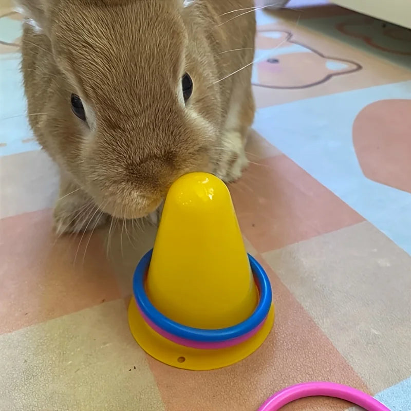Jouet en forme de cornet de glace pour lapins – anti-ennui et anti-stress