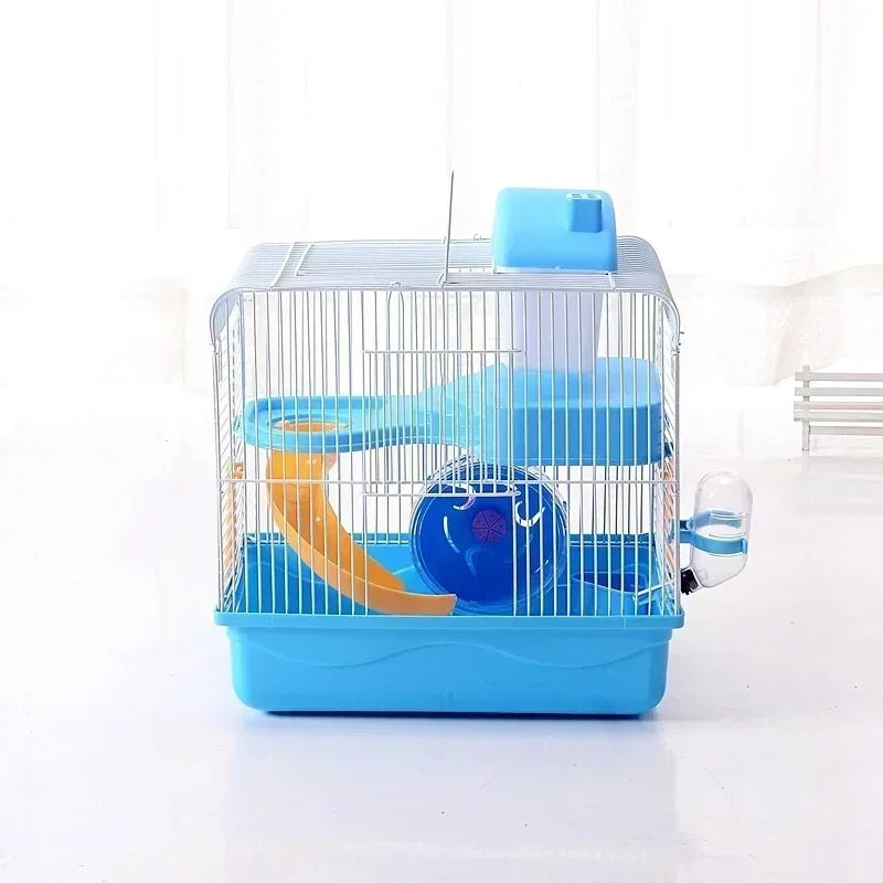 Mini Château Cage Hamster Double Couche Portable